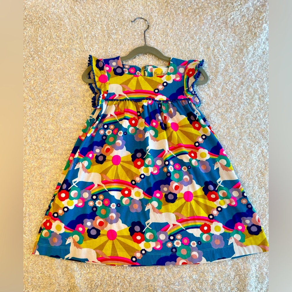 Mini Boden Unicorn Dress, size 4-5 years, 110 cm